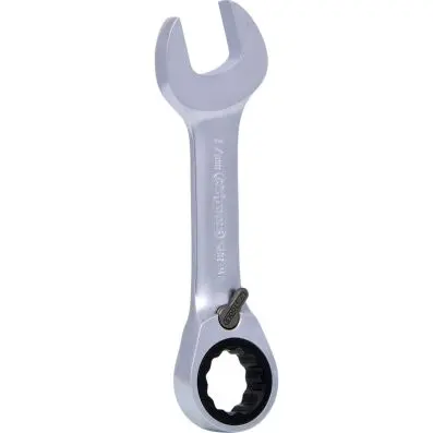GEARplus combination ratcheting spanner, stubby, 17mm 