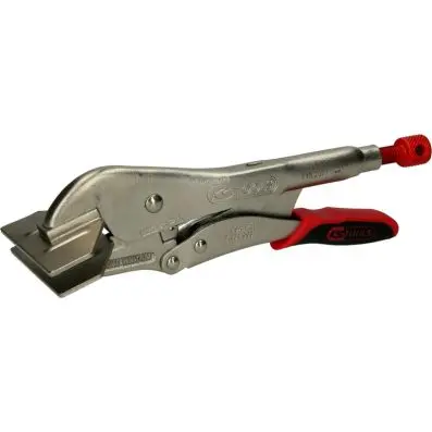 Wide jaw flat die locking pliers with qu ick-release lever, 250mm 