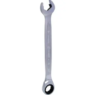 DUO GEARplus combination spanner set wit h ratchet mechanism in ring and open jaw 