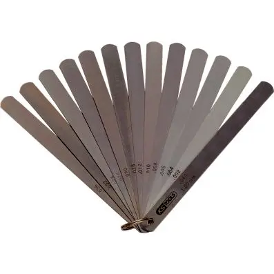 Piston tolerance gauge, 8 blades, 0,05-0 ,5mm, 200mm 