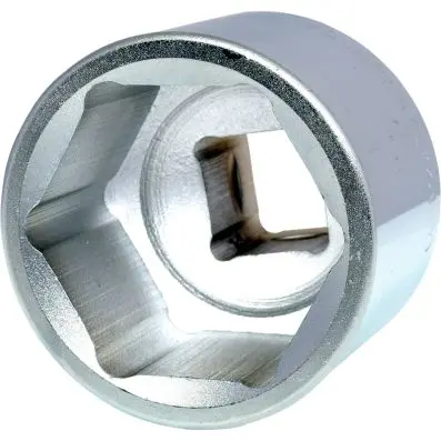 1" Hexagonal socket, short, 55mm 