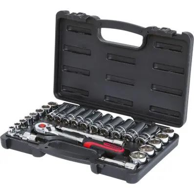 3/8" CHROMEplus Socket set, 27 pcs 
