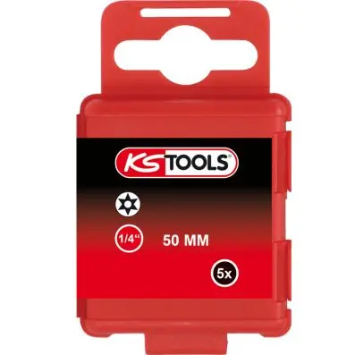 1/4" Bit Torx tamperproof, 50mm, TB20, p ack of 5 