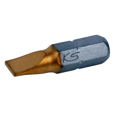 1/4" TiN Bit slot,25mm,6,5mm,pack of 5 