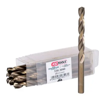 HSS-G Co 5 twist drill, pack of 10, 9,0m m 
