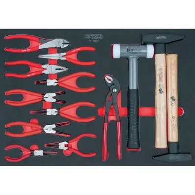 SCS Pliers and hammer set, 13 pcs, 1/1 s ystem insert 