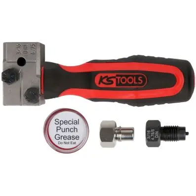 FLAREFIXeco 4.75 mm universal brake pipe flaring tool set, 4 pieces 