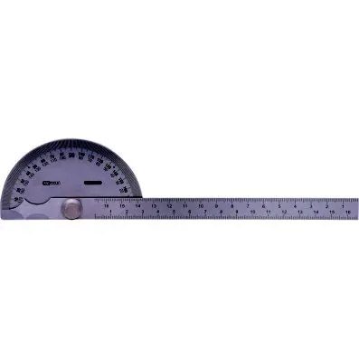Protractor with rule, 220mm 