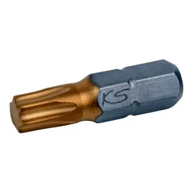 1/4" TIN Bit Torx,25mm,T15, pack of 5 