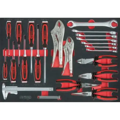 SCS pliers and screwdriver set, 23 pcs, 1/1 system insert 