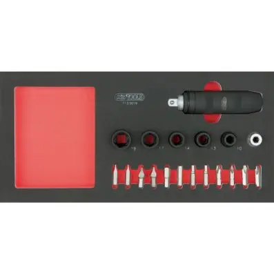 SCS Impact socket wrench and bit set, 19 pcs, 1/3 system insert 