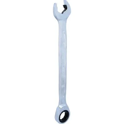 DUO GEARplus combination spanner set wit h ratchet mechanism in ring and open jaw 