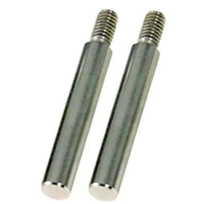 Round adaptor, pack of 2, chrome plated, 8mm 