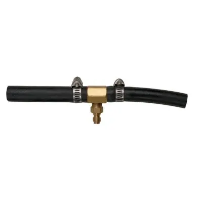 Adaptor hose for small Schrader valve 5/ 16"x32 UNF internal thread and 1/4" hose 