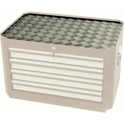 MASTERline alu grooved top, 460x727x2mm 
