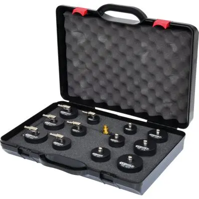 Turbo system pressure tester kit with ba yonet adaptor, 13 pcs 