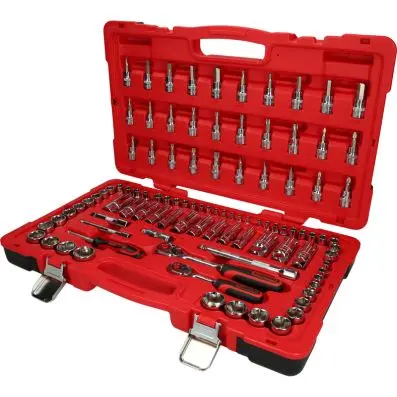 1/4"+3/8" CHROMEplus Socket set, 100 pcs 