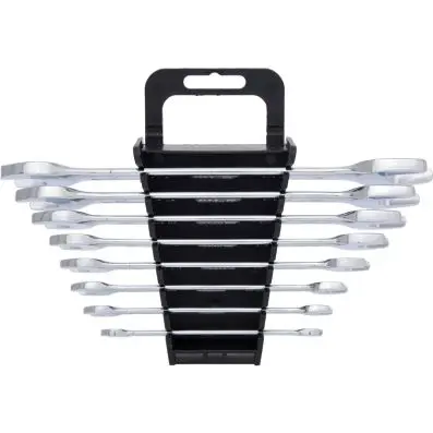 Double open ended spanner set, 8 pcs, 6x 7-20x22mm 