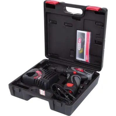 Cordless drill machine, 24Nm, 1.870 r.p. m. 10,8V, with 1 battery and 1 charger 