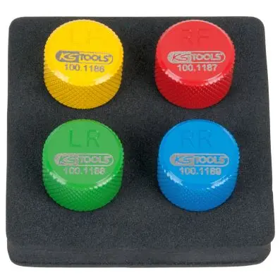 TPMS tyre bleeder set, 4 pcs 