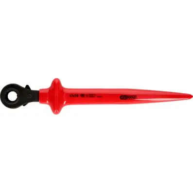Freewheel ratchet with protective insula tion, 17x19 