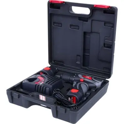 Cordless drill machine, 24Nm, 1.870 r.p. m. 10,8V, with 2 batteries and 1 charger 