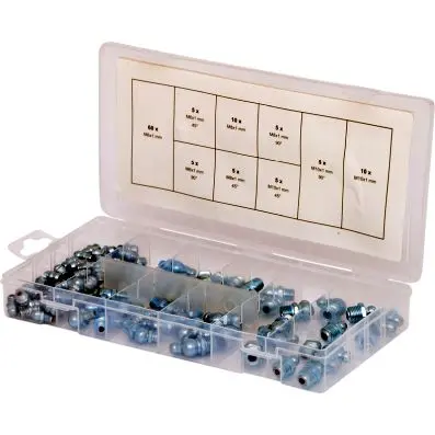 Grease nipple assortment, M6-8-10x1.0, 1 10 pcs 