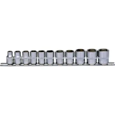 3/8" Hexagonal socket set, 11 pcs, 8-19m m 