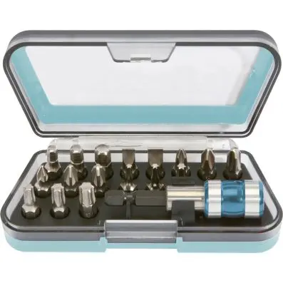 1/4" STAINLESS STEEL bit set, 18 pcs 