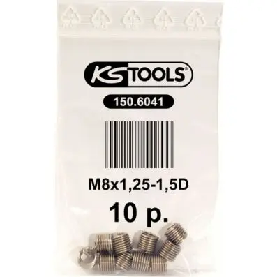 Thread insert M8x1,25, 10,8mm, pack of 1 0 