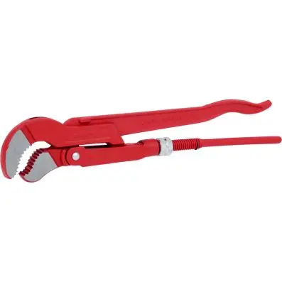 Swed. pattern pipe wrench 45°angled,1" 