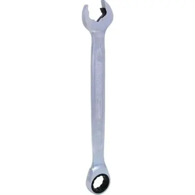 DUO GEARplus combination spanner set wit h ratchet mechanism in ring and open jaw 