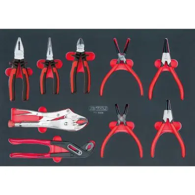 SCS Pliers set, 9 pcs, 1/1 system insert 