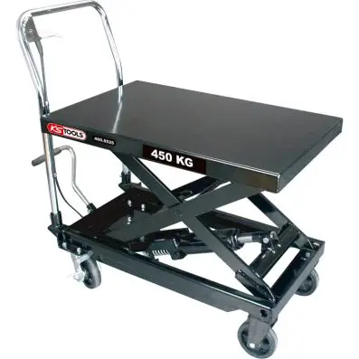 Hydraulic table, mobile, 450 kg 
