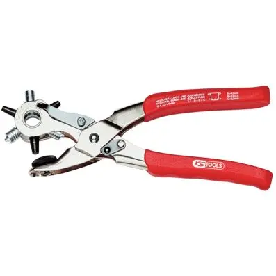 Revolving punch and eyelet pliers, 220mm 