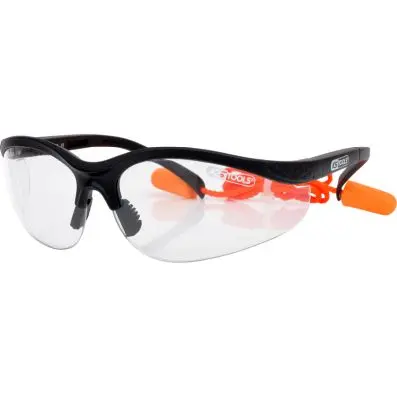 Glasses - transparent with ear plugs 