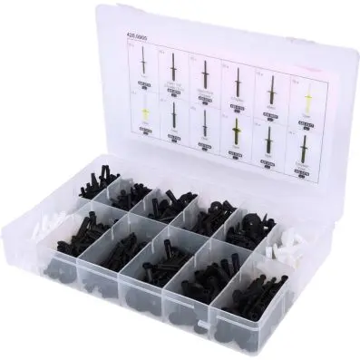 Trim Clips Assortment-Plastic Rivets, 23 5 pcs 