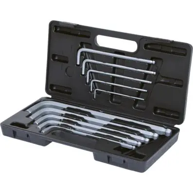Ball ended hexagon key wrench set,extra long,10 pcs 