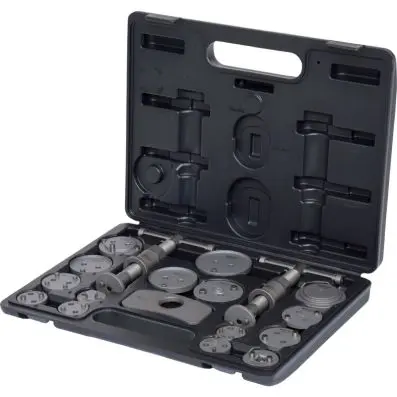 Brake piston wind back tool set, 18 pcs 
