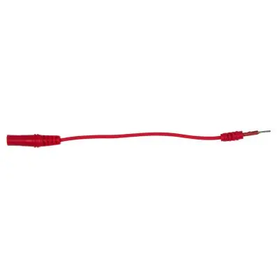 4.0 mm input socket on 1.2 mm test adapt er plug, flat (red) 