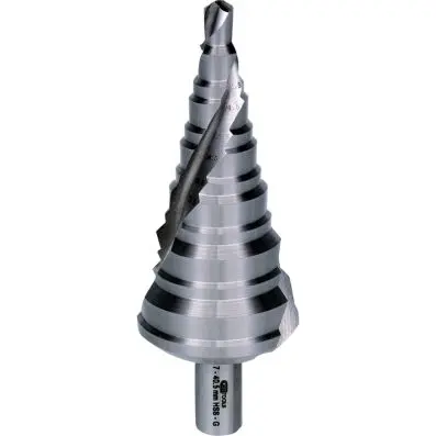 HSS stepped hole cutter, Ø 7-40,5mm, 13 steps 