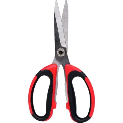 Universal workshop shears, 190mm, black/ red 