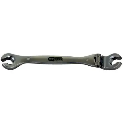 CHROMEplus Open double ring spanner, wit h flexible joint, 24mm 