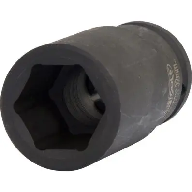 Hexagon impact socket, deep, 3/4", 32mm 