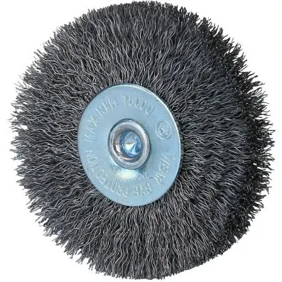 Steel wire brush disc 0,3mm, Ø 80mm 
