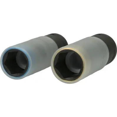 SlimPOWER Alloy rim impact socket set, 2 pcs, 1/2" 
