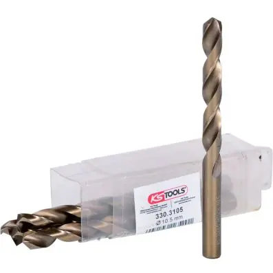 HSS-G Co 5 twist drill, pack of 5, 10,5m m 