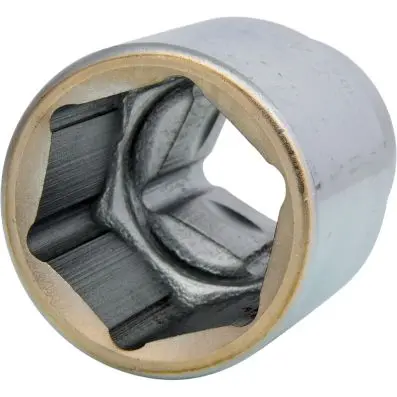1" Hexagonal socket, short, 2.3/8" 