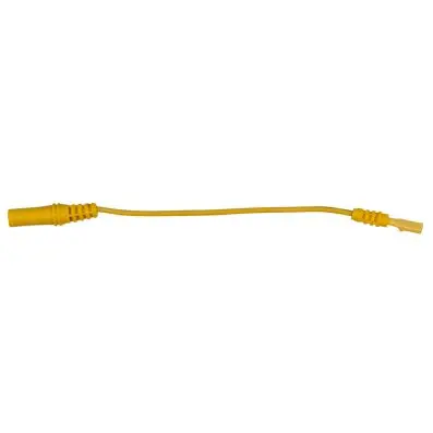 4.0 mm input socket on 3.0 mm test adapt er socket, flat (yellow) 