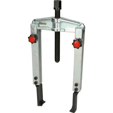 Quick adjustment universal 2 arm puller set with narrow and extended legs, 20-90 